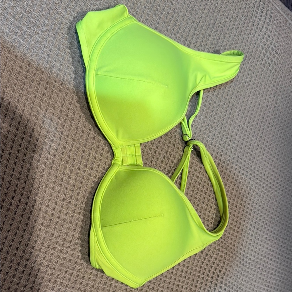 H&M Neon Lime Underwire Bikini Top